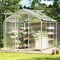 Transparent Polycarbonate Aluminum Walk-In Greenhouse with Vent and Gutter